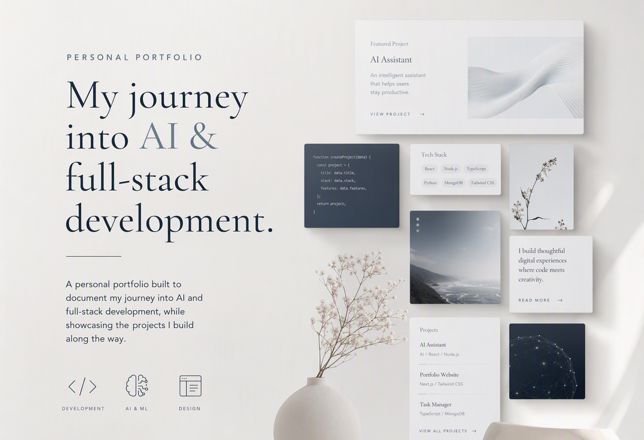 Personal Portfolio project preview